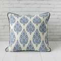 Meera Jardin Persan French Twill Cotton Cushion Cover | 16×16 Inch