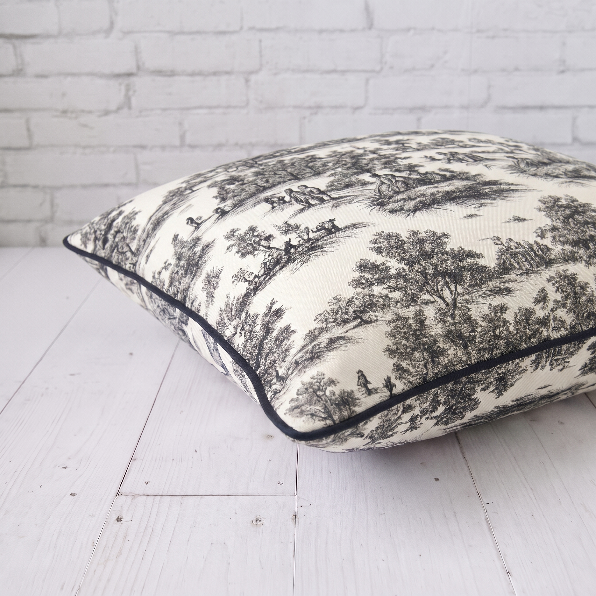 Maison Royale French Twill Cotton Cushion Cover | 16×16 Inch