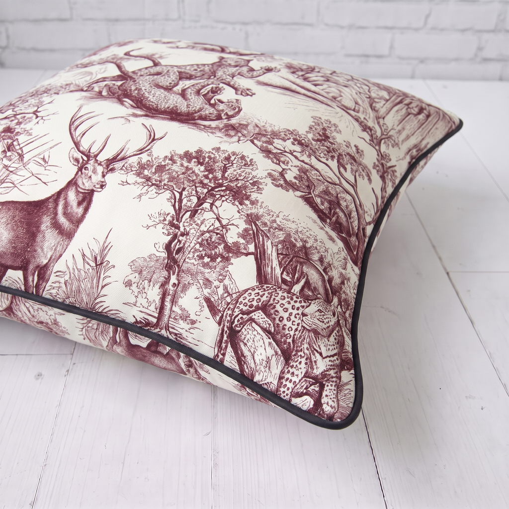 Château Élégance French Twill Cotton Cushion Cover | 16×16 Inch Cushion Cover